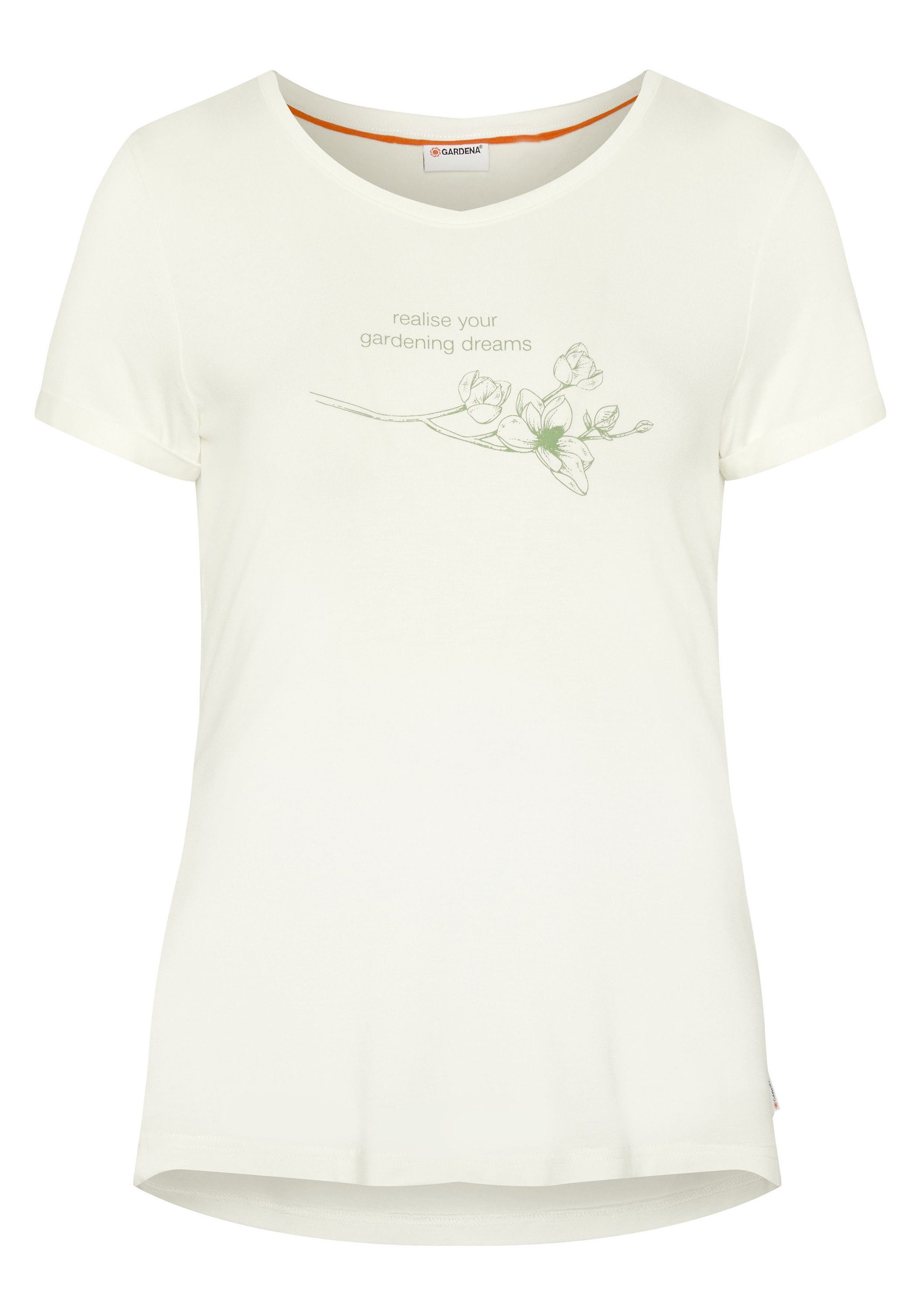 GARDENA Print-Shirt im floralen Gardening-Design