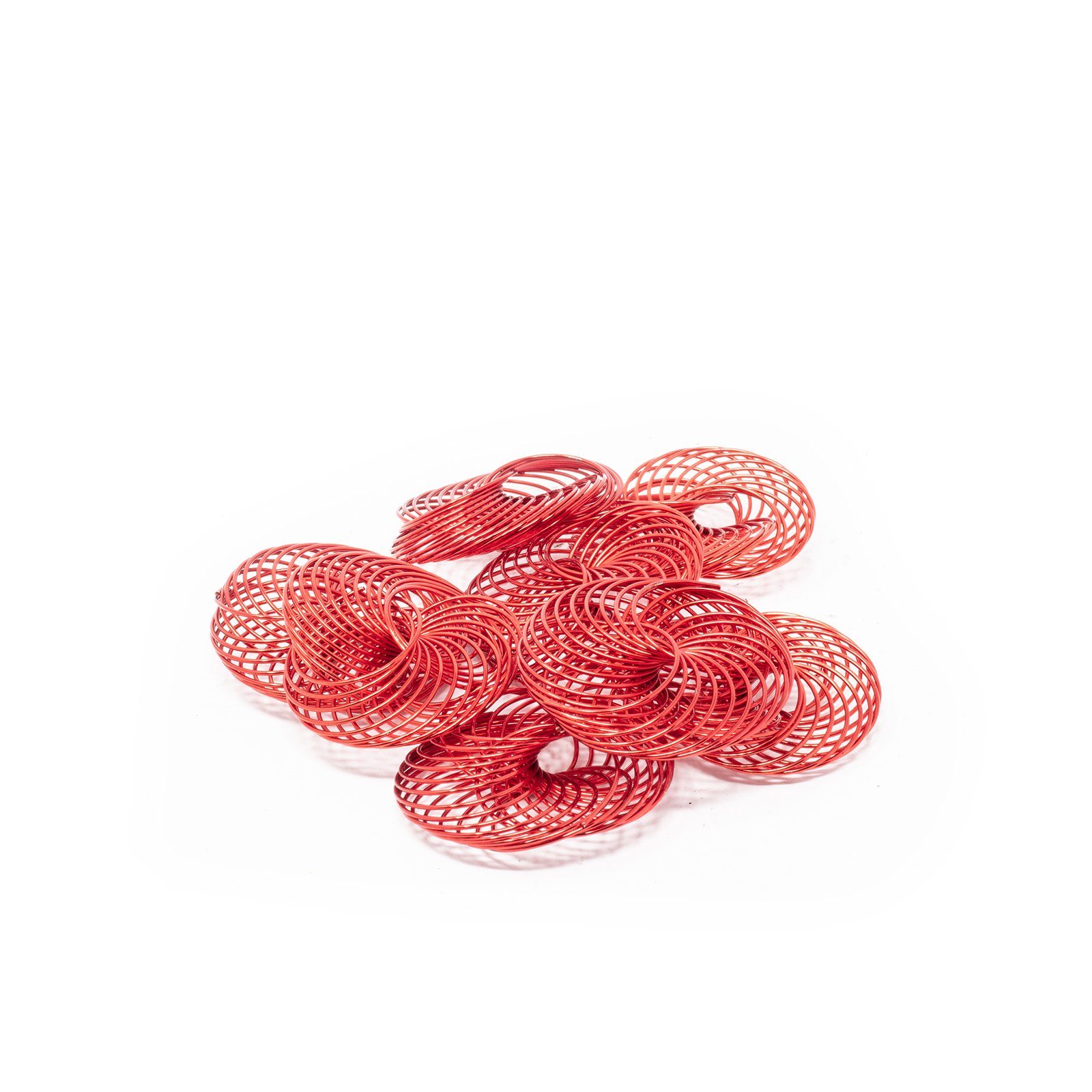 Draht Drahträder rot - 19 - 35,00 mm 8 Stück