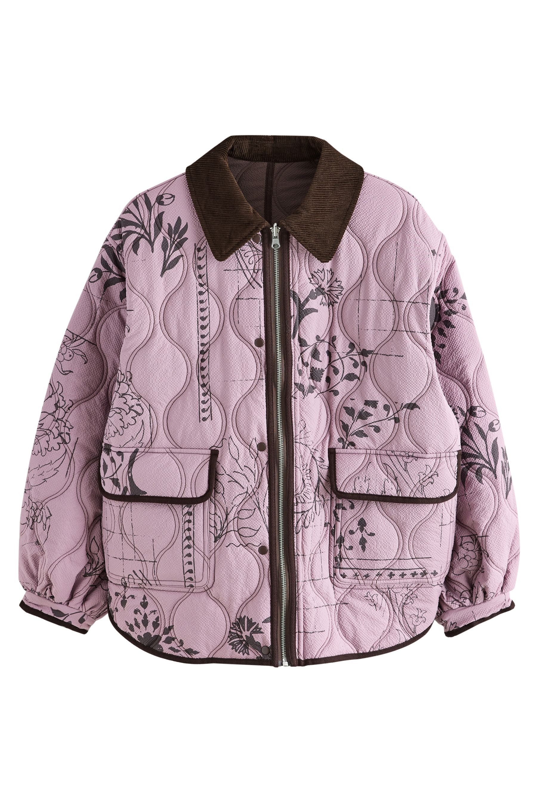 Next Regenjacke National Trust x Next wendebare Steppjacke (1-St)