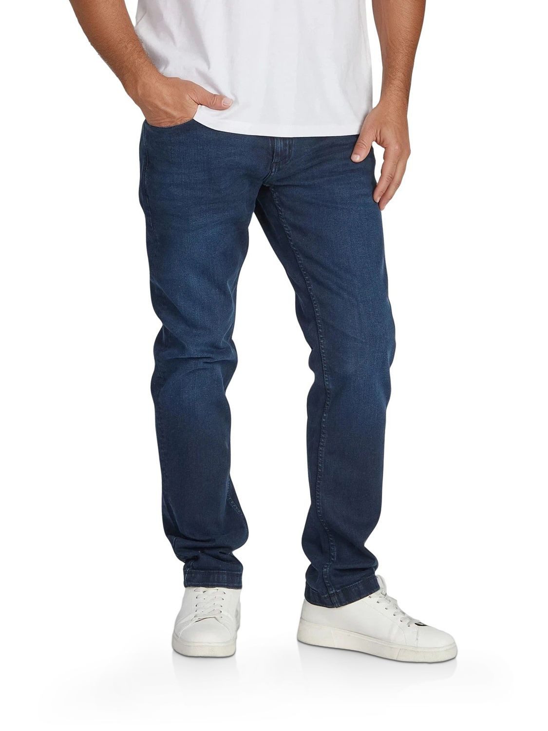 riverso Straight-Jeans Herren Jeanshose RIVChris Regular Fit Denim Hose mit Stretch