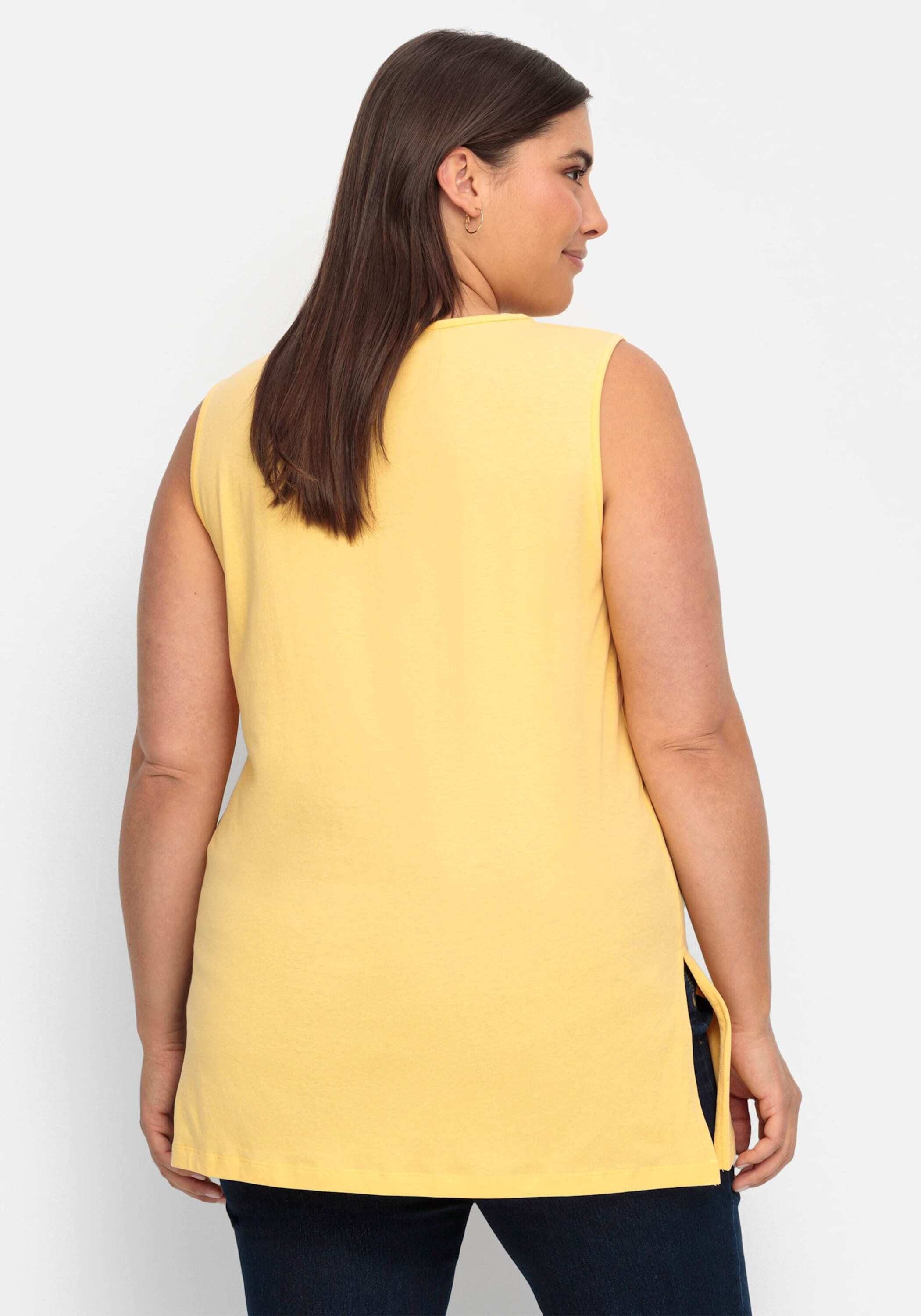 Sieh an! Shirttop Longtop Ärmellos