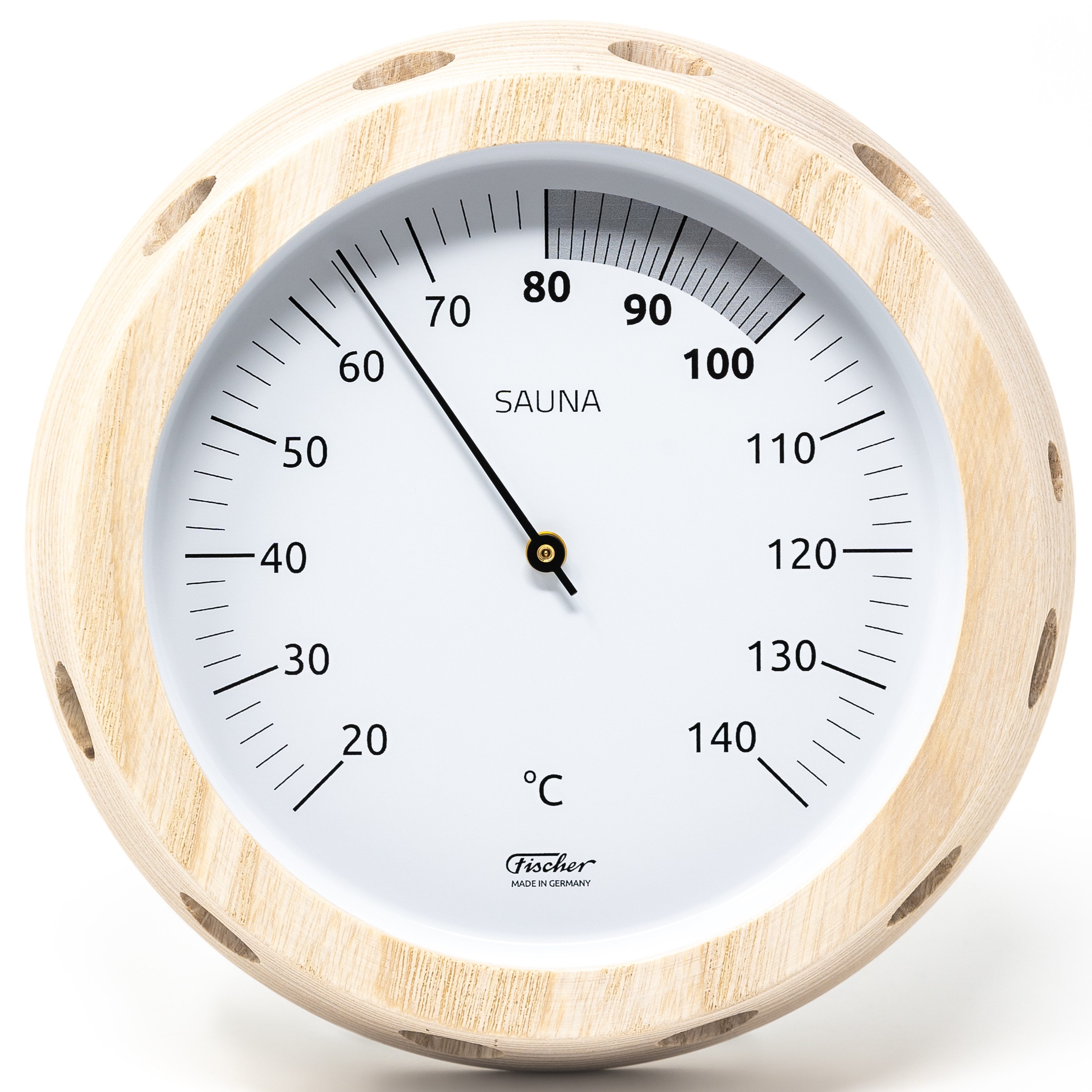 Fischer Raumthermometer 3076.00 Sauna Thermometer 155 mm Made in Germany