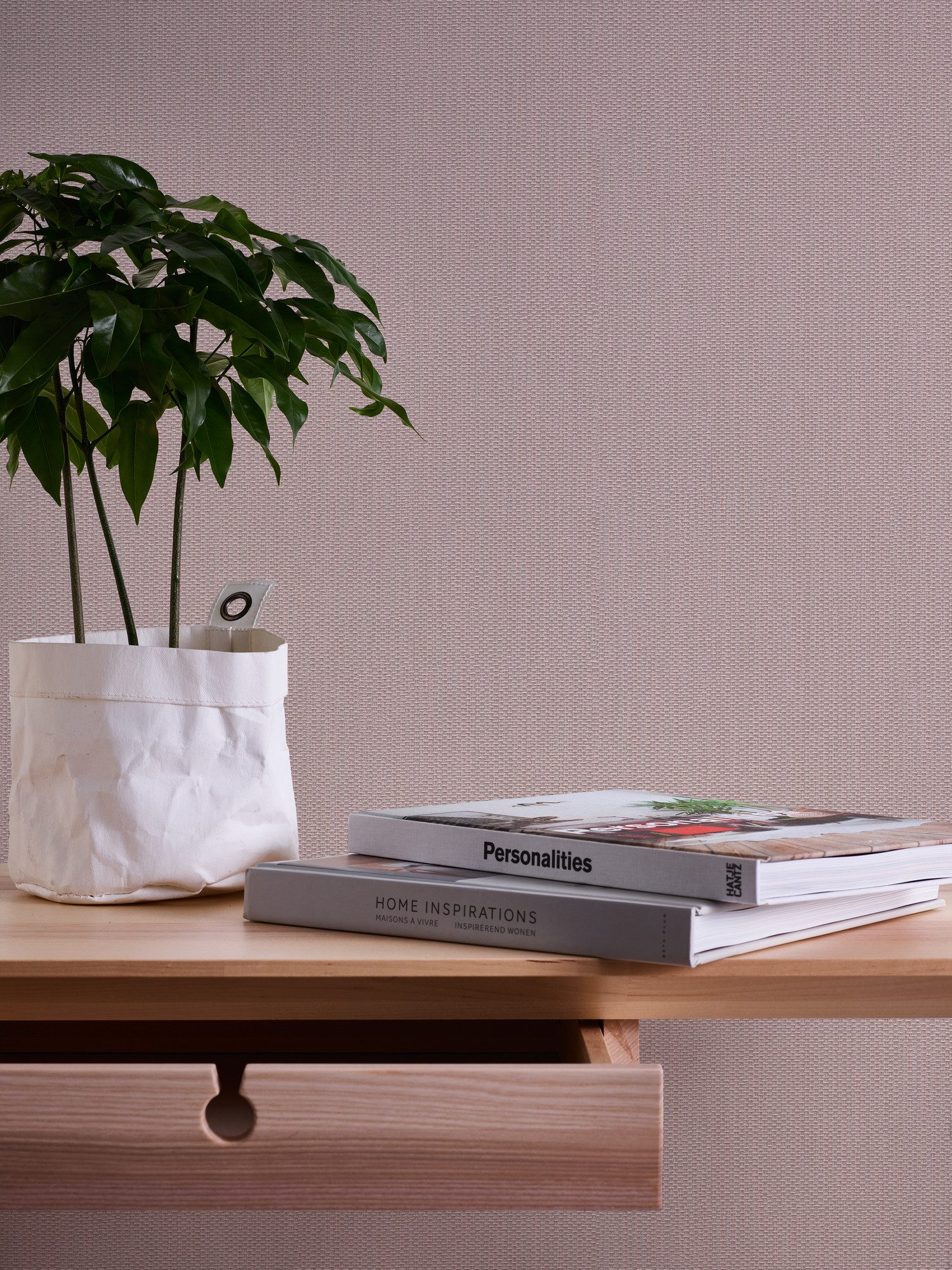 Vliestapete Casual Living Struktur-Tapete Unitapete leicht glitzernd Landhaus