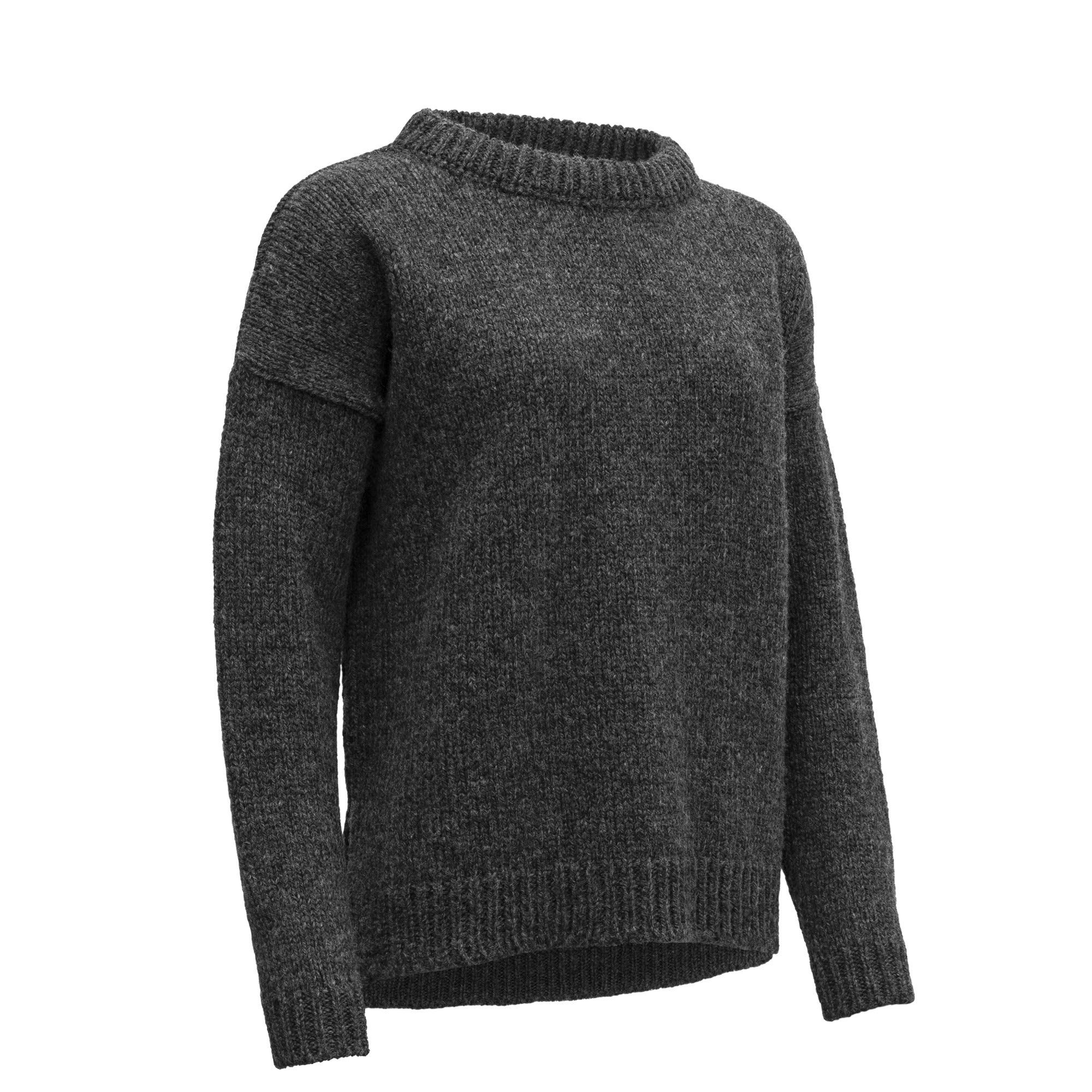 Devold Fleecepullover Devold W Nansen Wool Sweater Damen Sweaters & Anthracite