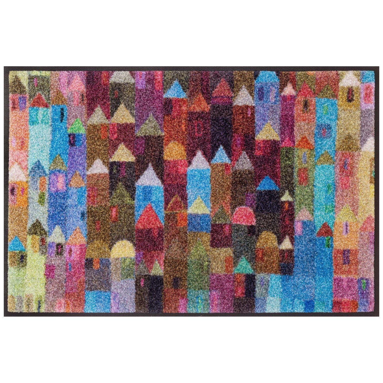 Floornovo Fußmatte Floornovo Schmutzfangmatte Urbanstil waschbare Fussmatte, rechteckig, rutschfest