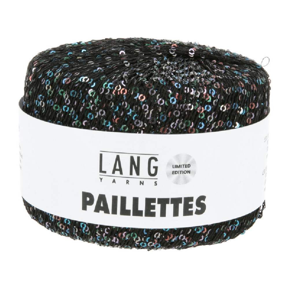 LANG YARNS PAILLETTES Häkelwolle, 112 m (25 Gramm), glänzendes Effektgarn mit Pailletten von Lang Yarns