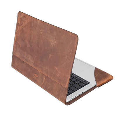 Solo Pelle Laptop-Hülle Ledertasche für das MacBook Pro 15 + 16 Zoll Lederhülle Case Hülle Münich für das Apple MacBook Pro Sleeve 40,6 cm (16 Zoll)