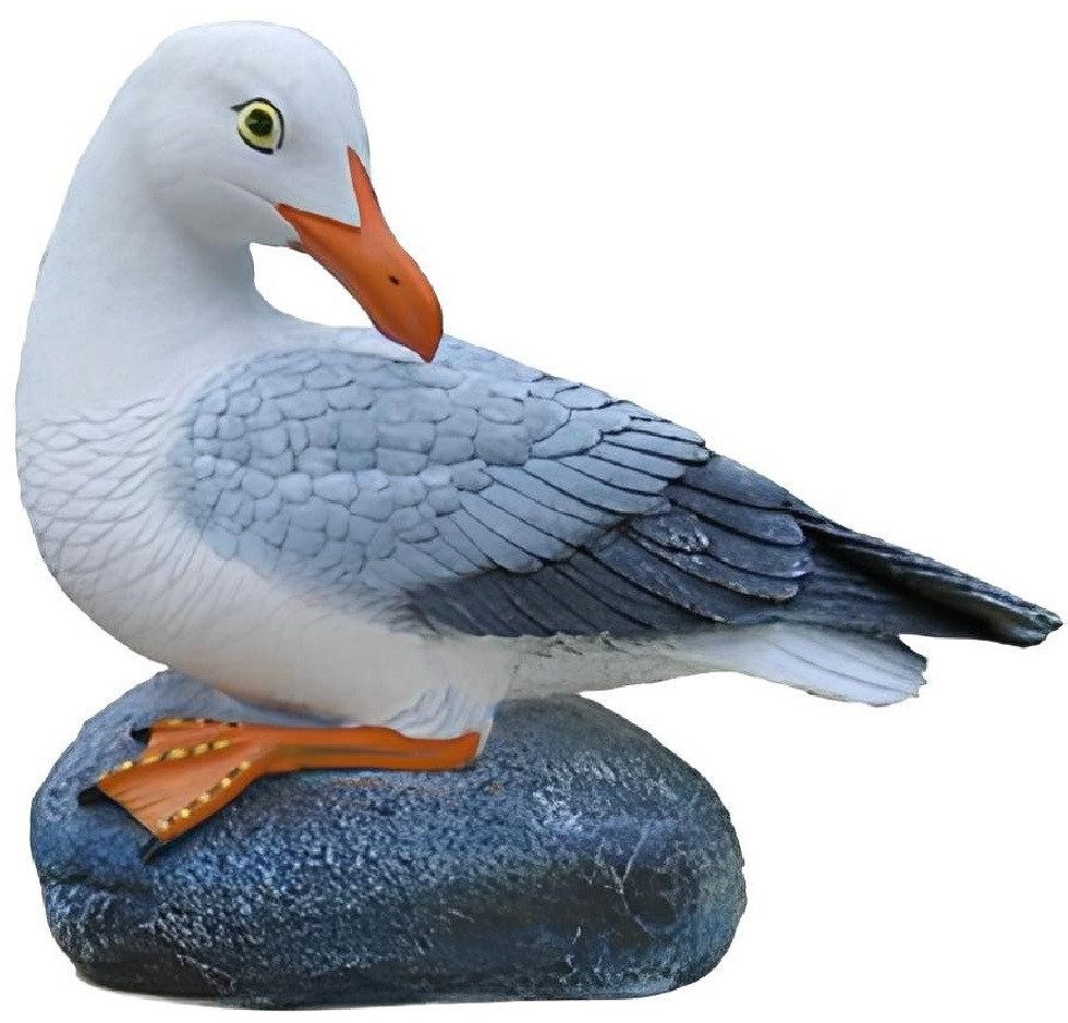 Xlmoebel Dekofigur Neue Skulptur für den Garten - Abstrakte Möwen-Vogel-Dekoration (Skulptur A101-27cm), Hergestellt in Europa