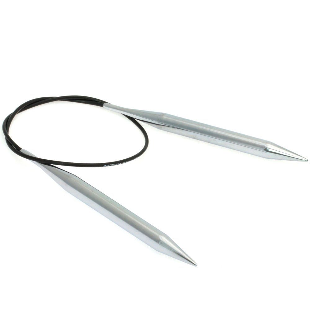 LANA GROSSA Stecknadeln Rundstricknadel Messing Länge 60 cm/80 cm, Stricknadel aus Messing in den Stärken 2.0 mm - 15.0 mm
