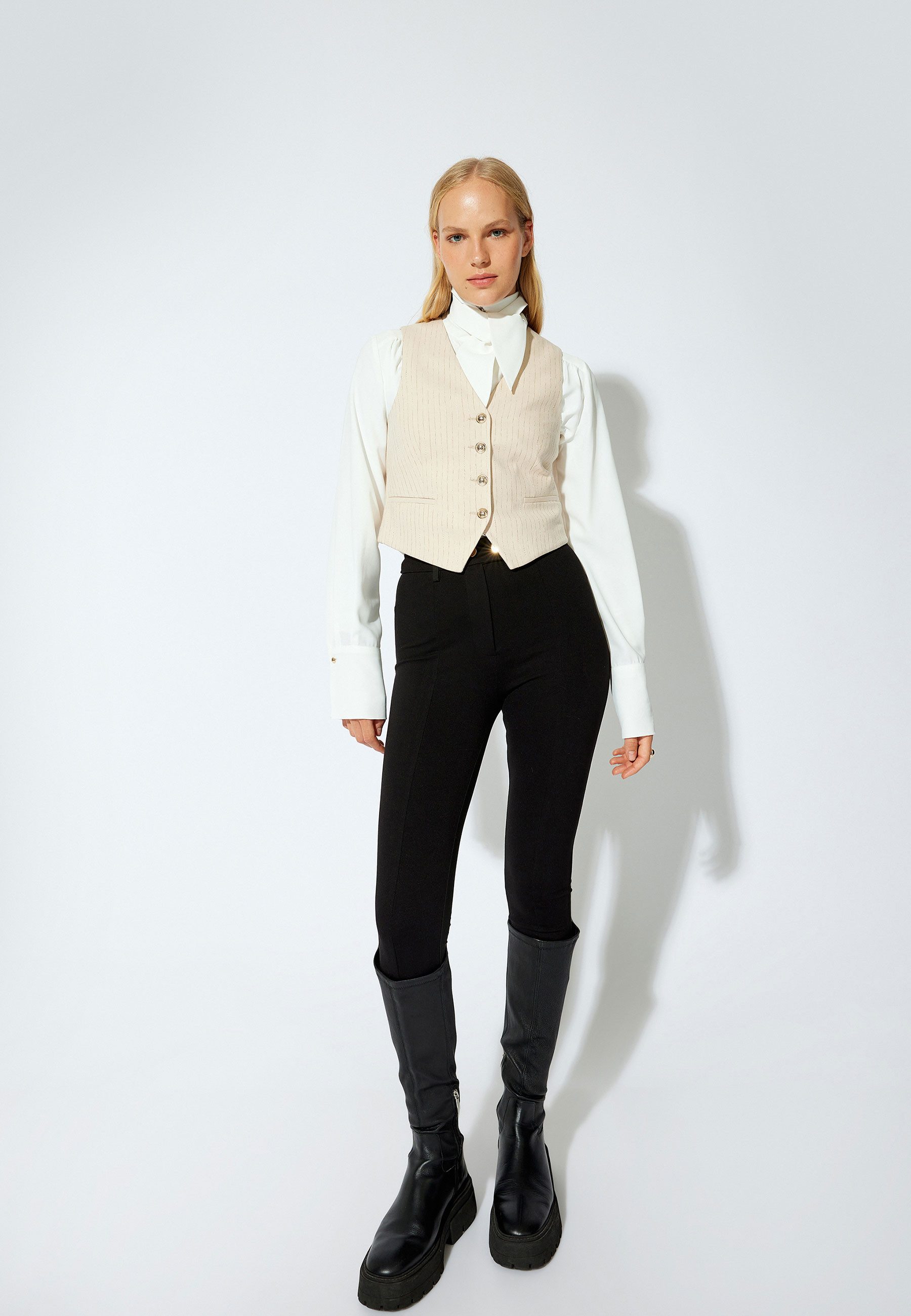 Koton Anzugweste V-Kragen Klassisch Anzugweste günstig online kaufen