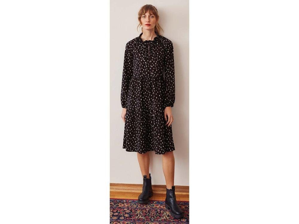 Lana Jerseykleid LANA Bio-Damen-Kleid 'Moja' mit Raglanärmeln, knie
