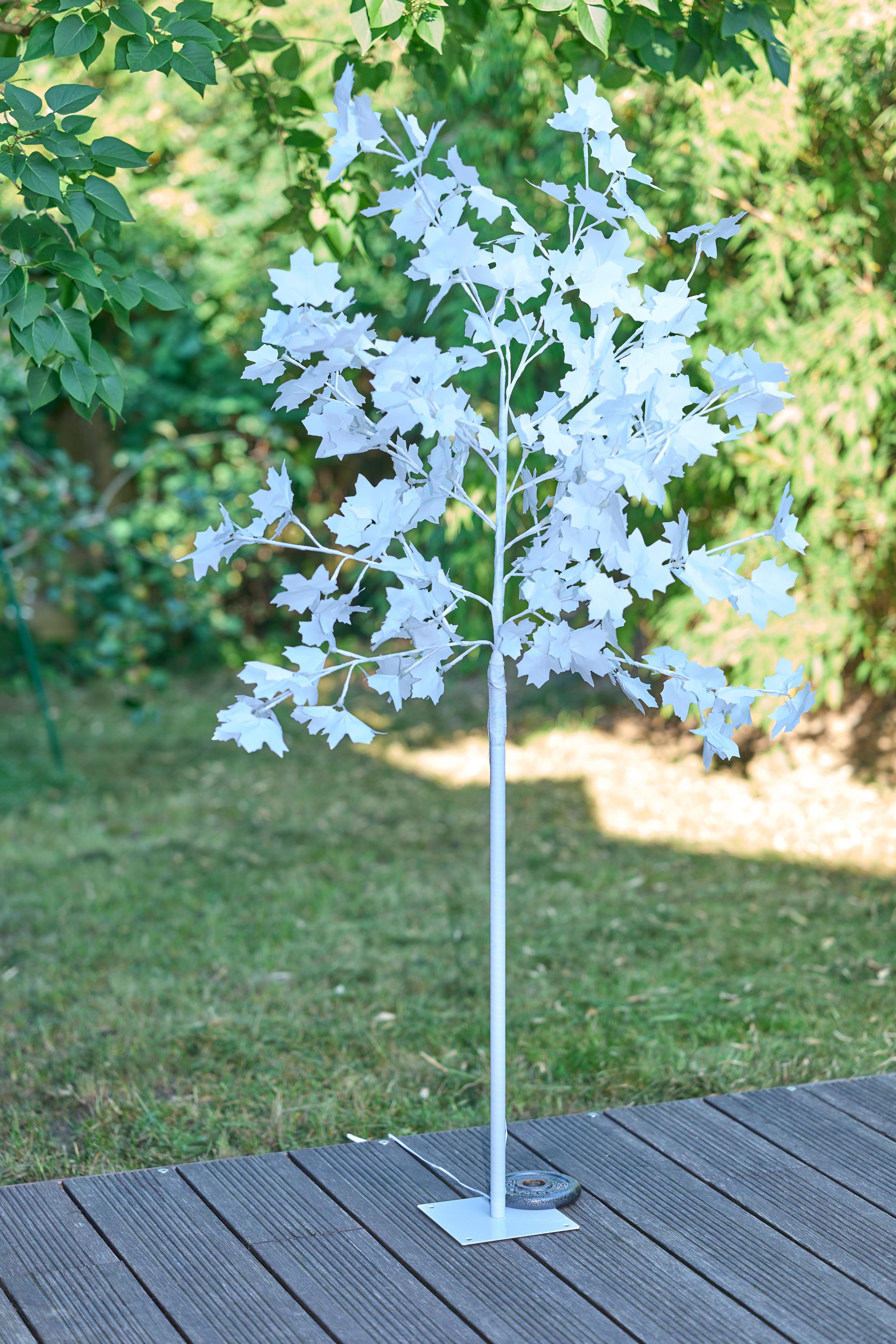 Northpoint LED Baum LED Baum 120 weiße Blüten Warmweiße LEDs Timer integriert – Bild 4 von 5