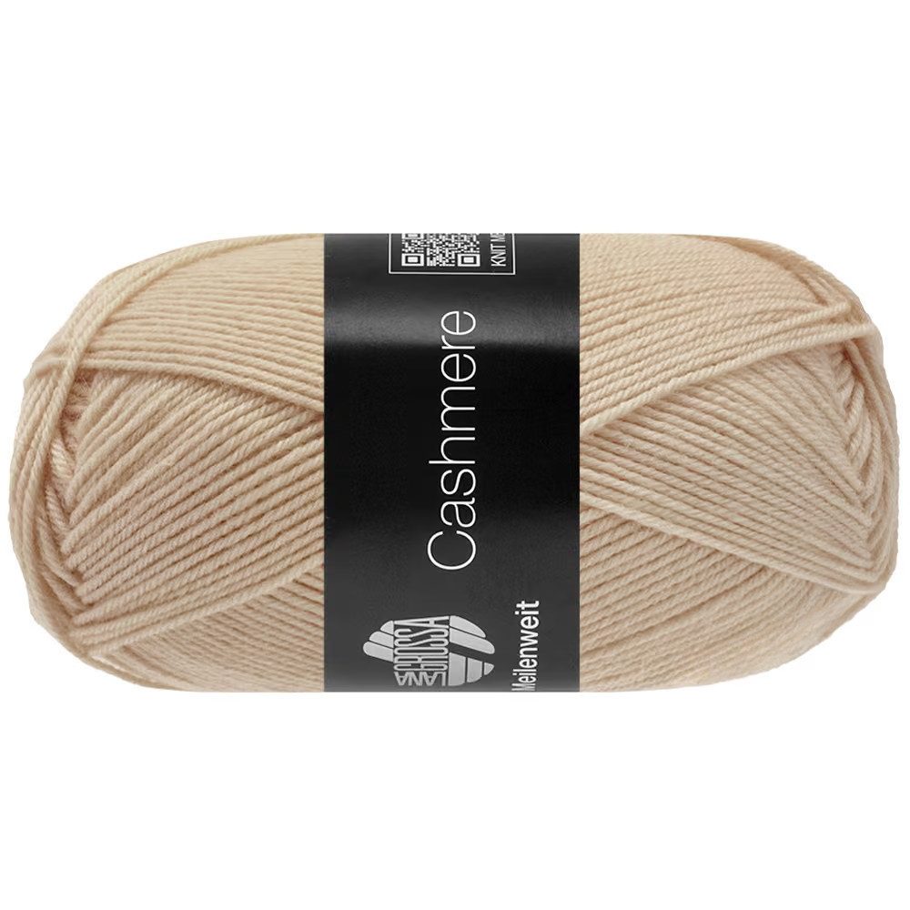 LANA GROSSA MEILENWEIT 50 g CASHMERE Häkelwolle, 210 m (Für Socken, Stulpen, Mützen und feine Strickprojekte, Kaschmir-Anteil für besonders angenehm weiche Strickstücke), 50 g