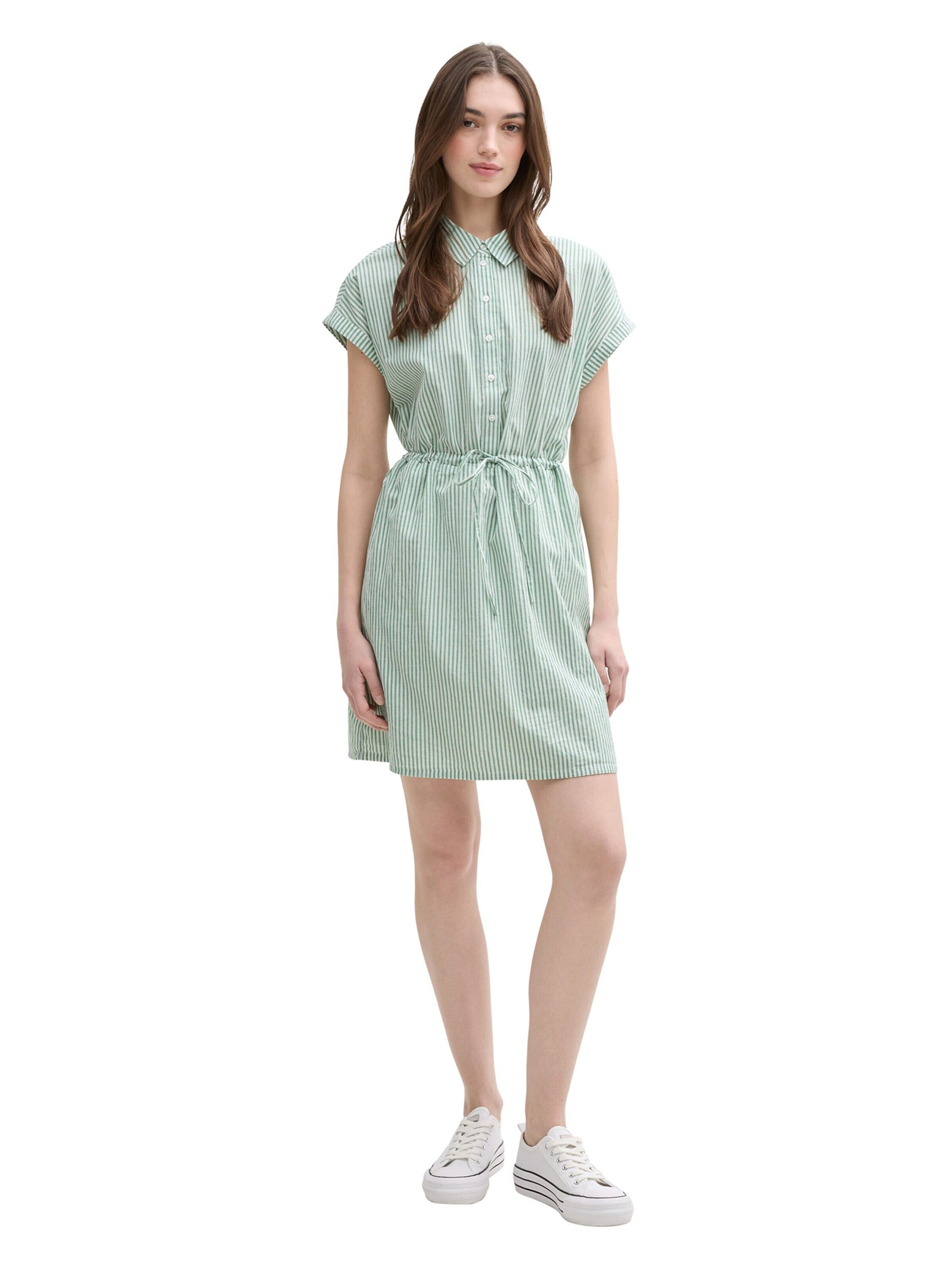TOM TAILOR Denim Blusenkleid (1-tlg) Drapiert/gerafft