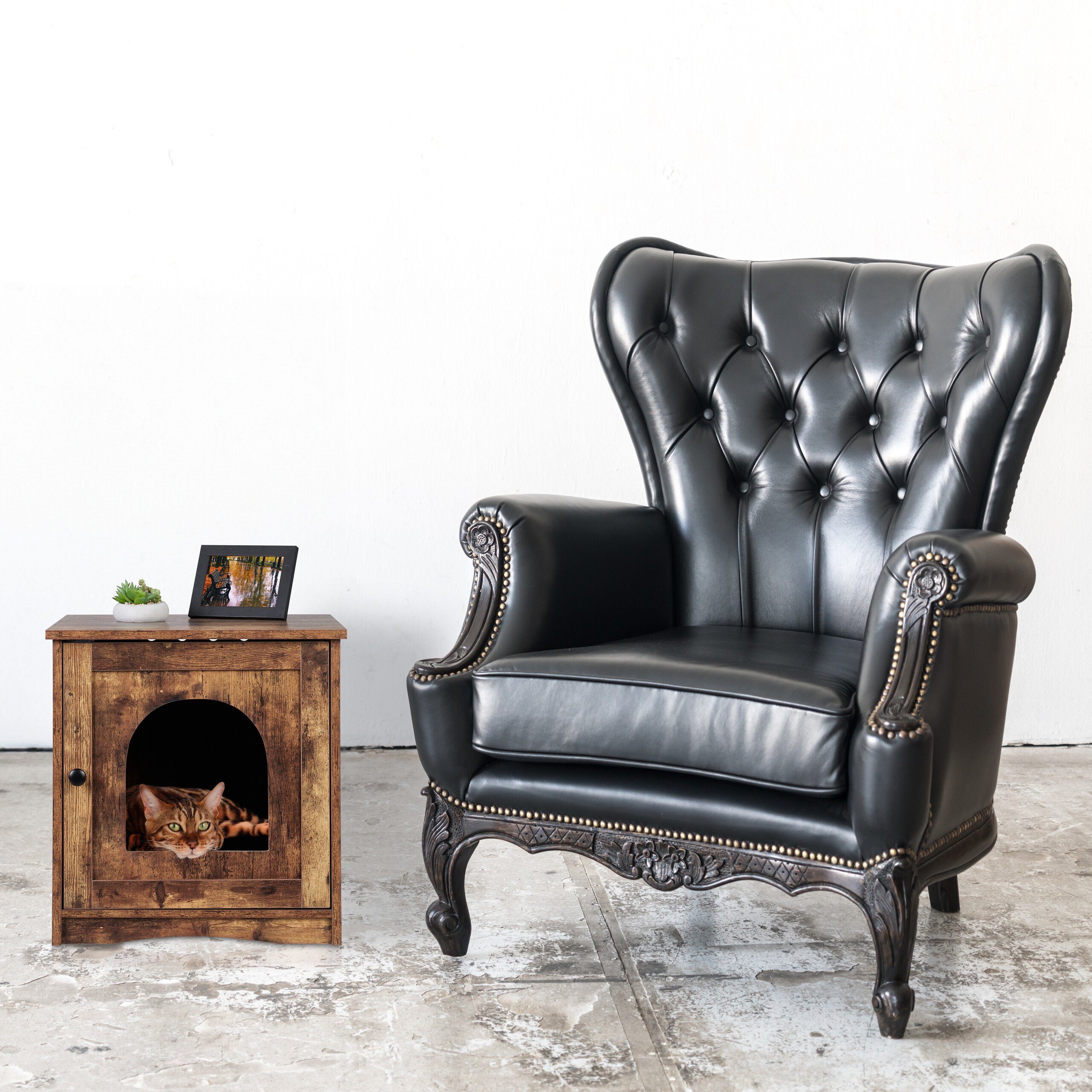 relaxdays Tierhaus Katzenschrank für Katzenklo mit günstig online kaufen
