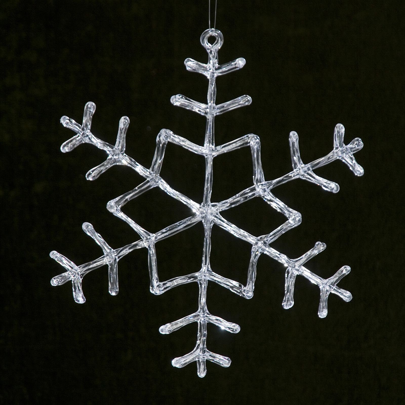 DPI Fensterdekoration Schneeflocke 32 cm transparent von DPI