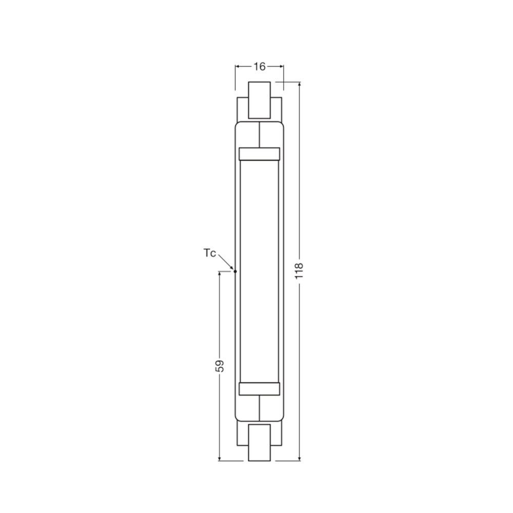 Osram LED-Leuchtmittel OSRAM HOMELIGHTING 4058075840485 LED EEK F (A - G) R7s 8 W = 60 W War