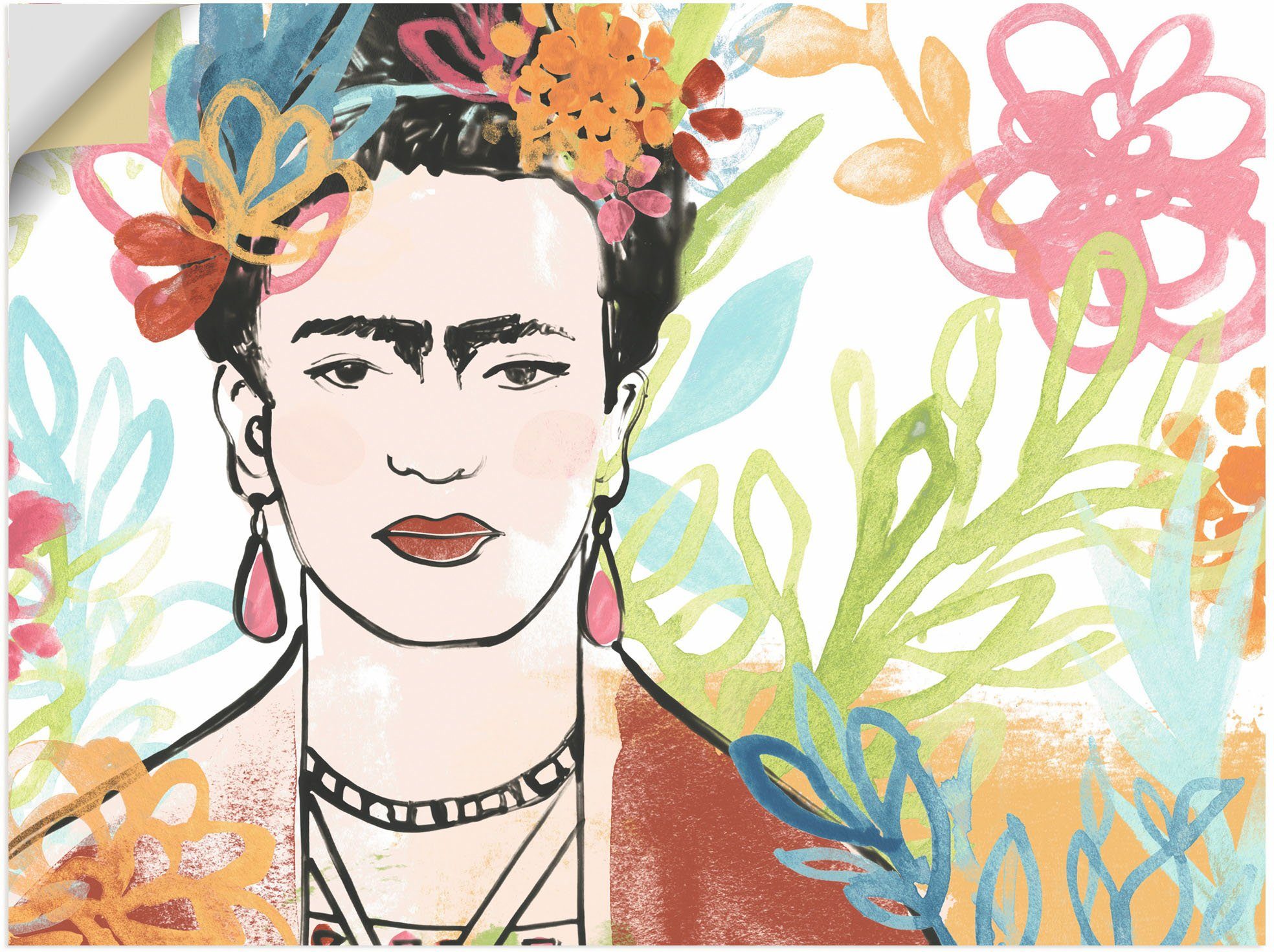 als Leinwandbild, A, von Frida (1 Bilder Poster Wandaufkleber Artland Porträt Alubild, Collection oder Größen versch. St), Wandbild in von Frauen