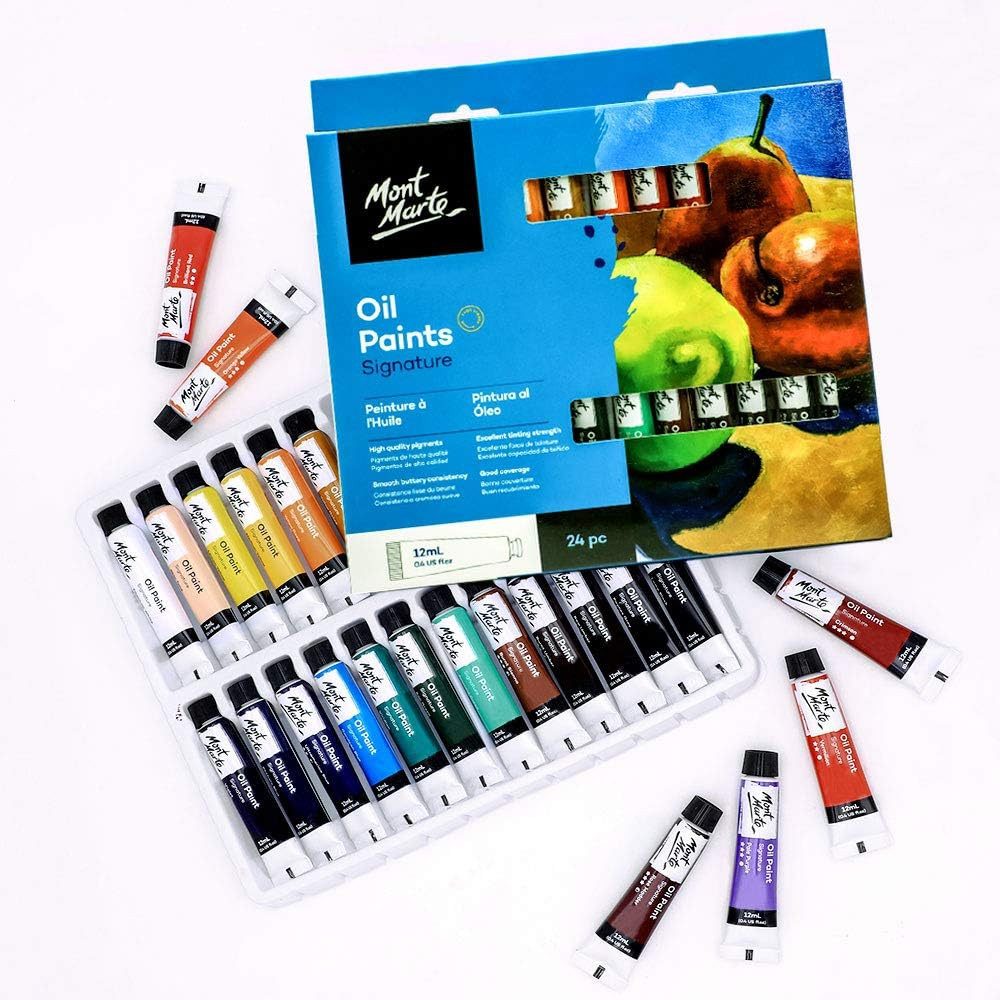 Ölfarbe SIGNATURE Ölfarben Set – 24 x 12 ml – Ideal für Ölmalerei