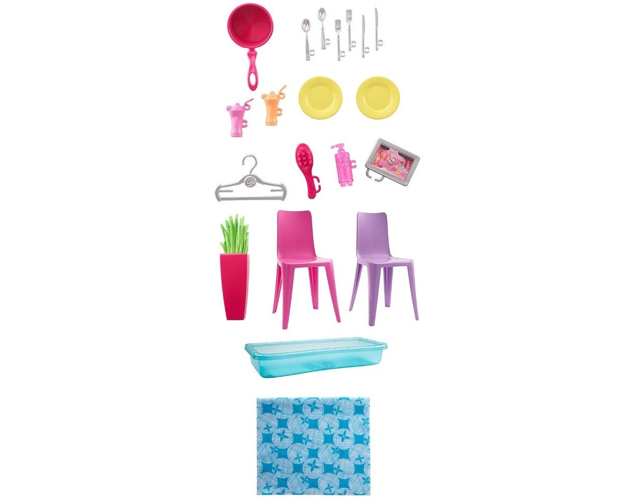 Barbie Puppenhaus mit Küche, Schlafzimmer, Badezimmer & Pool