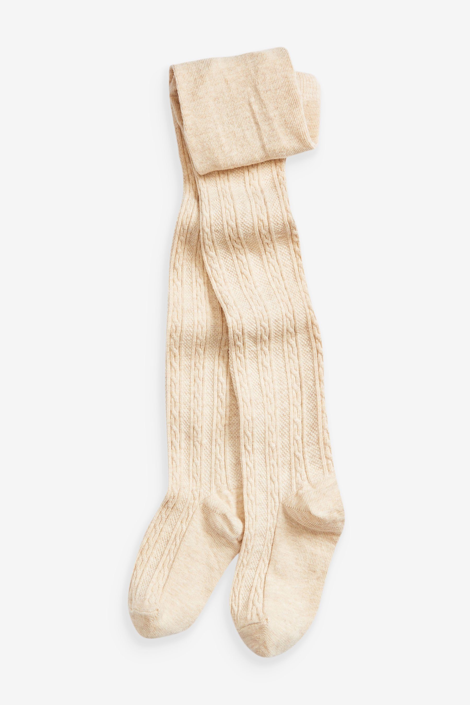Next Strickstrumpfhose 3er-Pack Strumpfhose mit Zopfmuster (3 St) – Bild 2 von 4