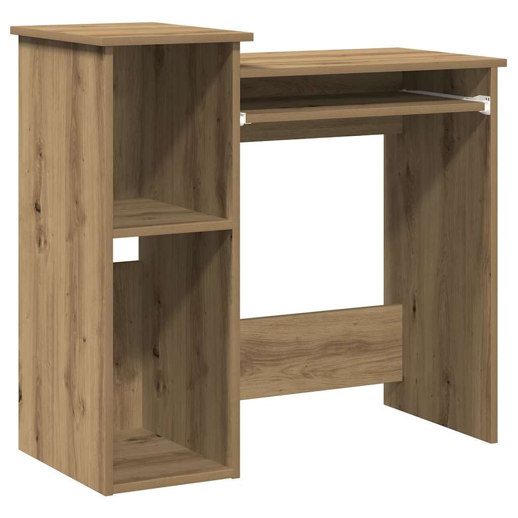 vidaXL Schreibtisch Schreibtisch mit Regal Artisan-Eiche günstig online kaufen