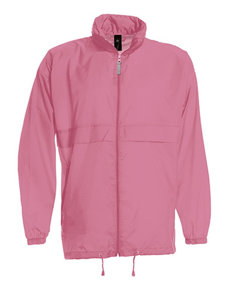 Goodman Design Regenjacke Windbreaker Damen und Herren Im Kragen integrierte Kapuze