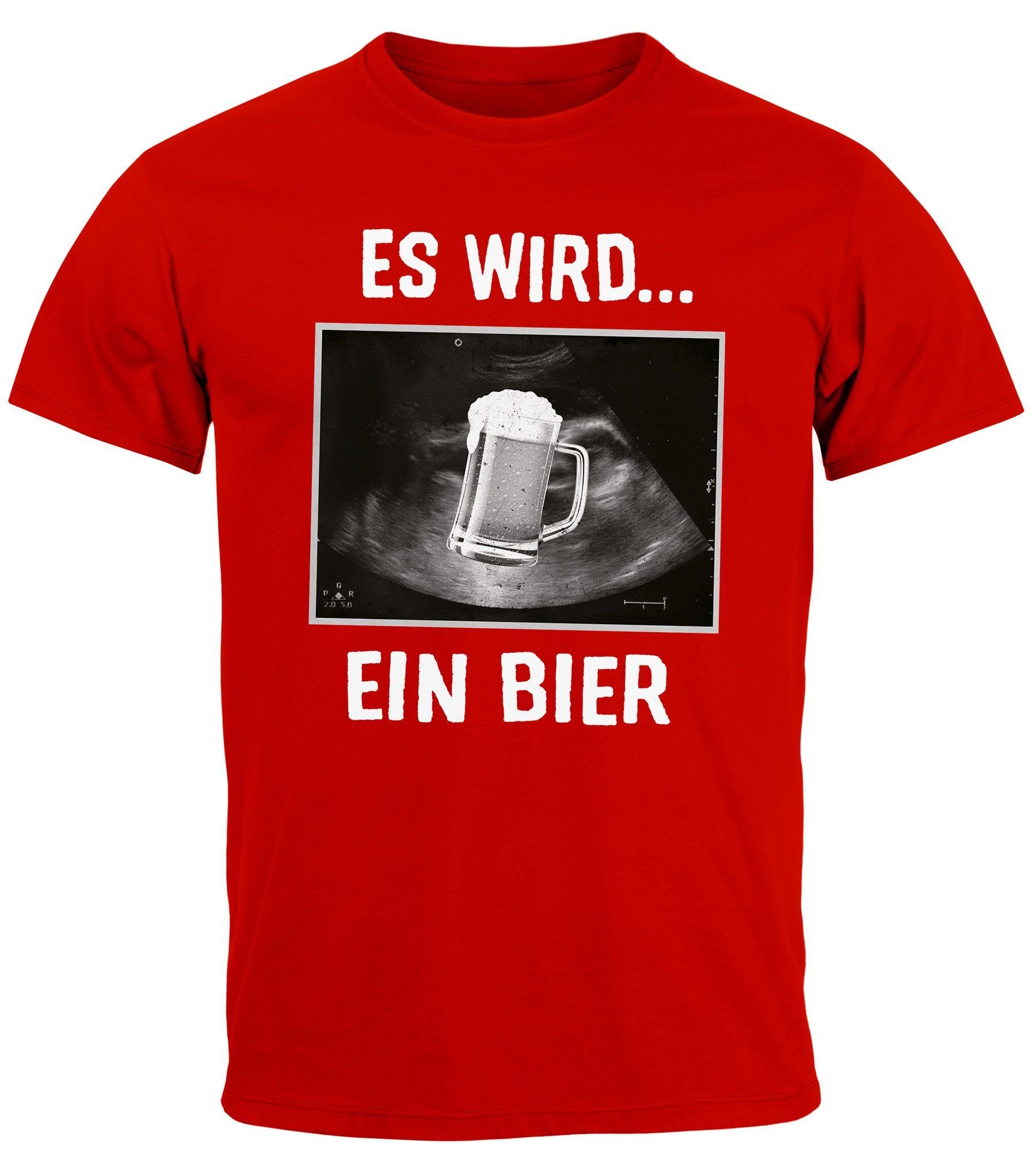 MoonWorks Print-Shirt Herren T-Shirt Männer Bier günstig online kaufen