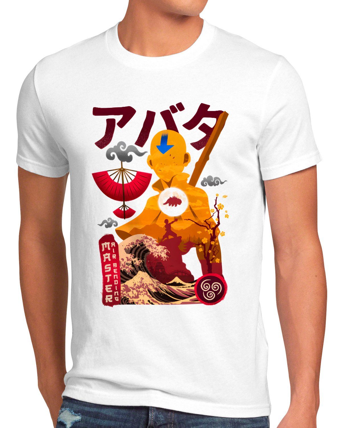 airbender last style3 japan anime Print-Shirt manga avatar