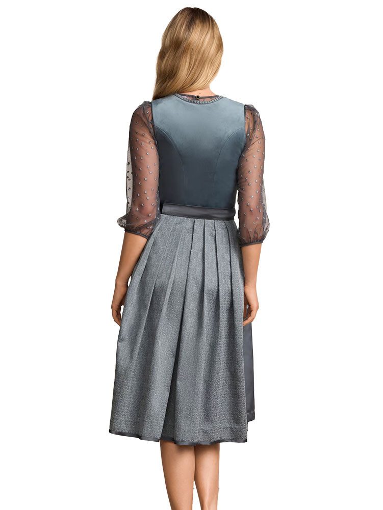 Krüger Madl Dirndl Dirndl Hannelin 70cm Länge blau