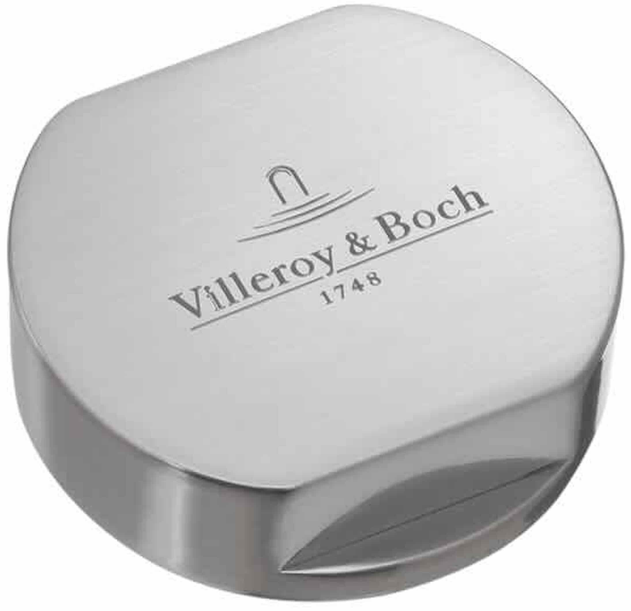 Villeroy & Boch Einbauspüle Villeroy & Boch Abdeckkappe für Doppeldrehgriff gebürstet
