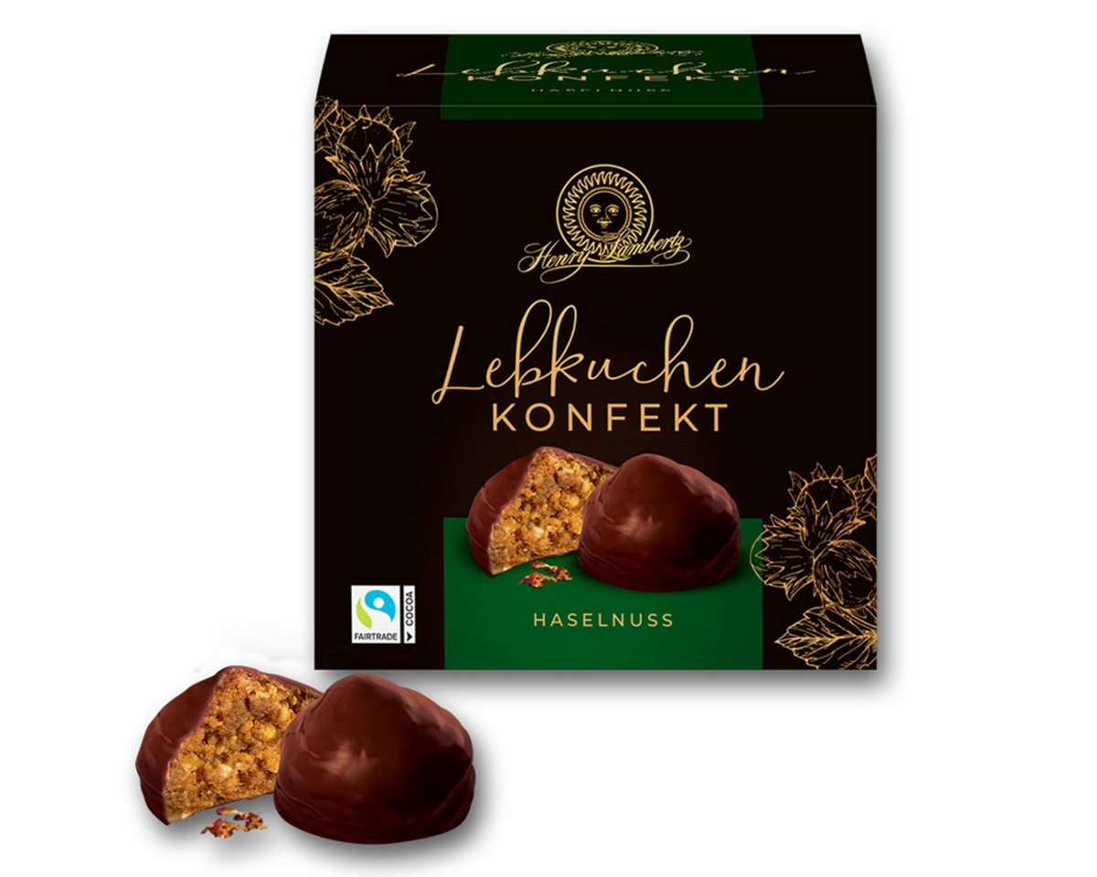 Lambertz Süßigkeit, Lambertz Lebkuchenkonfekt mit Haselnuss Mini Lebkuchen 175g