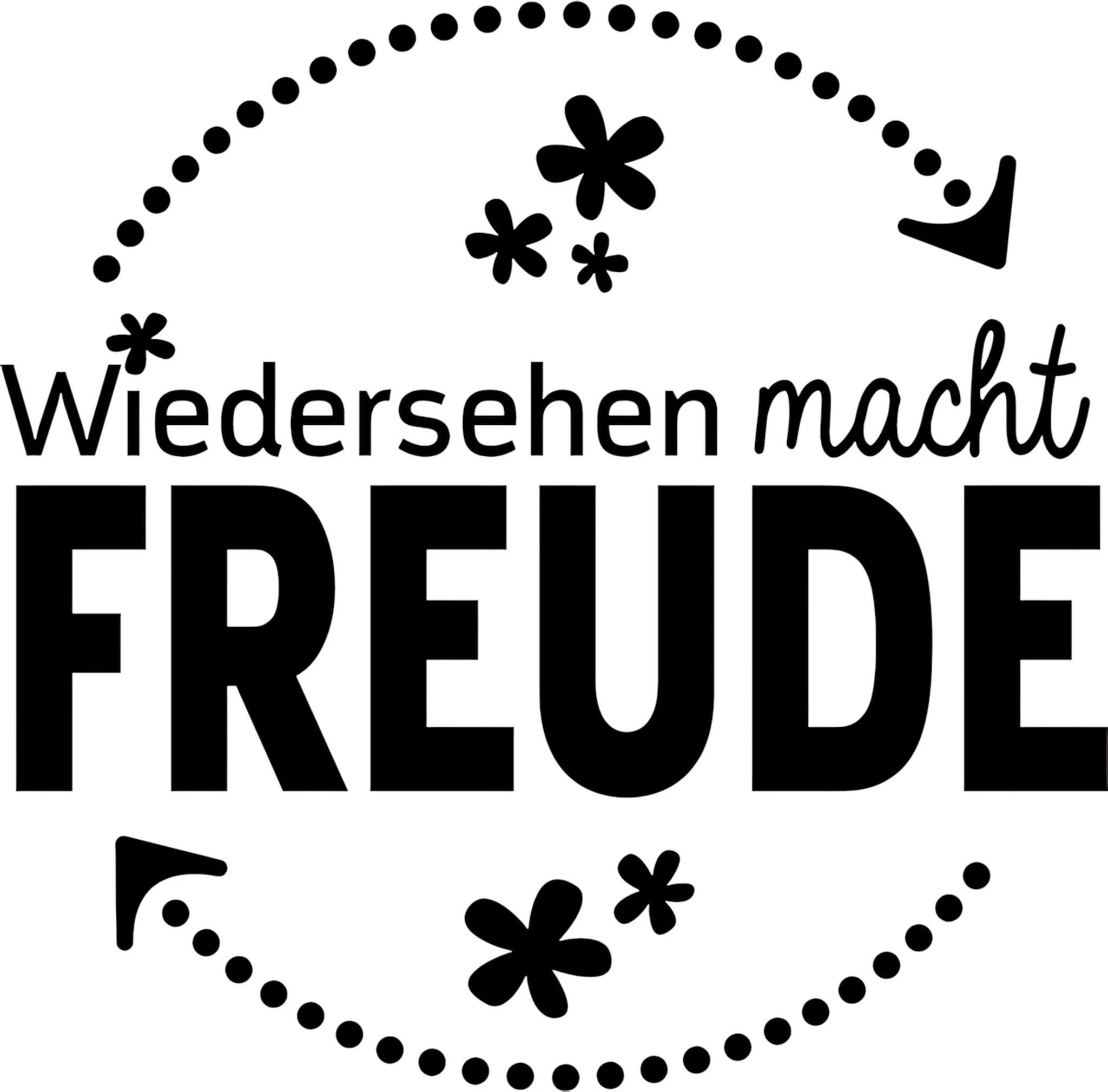Heyda Stempel HEYDA 211803017 Stempel Wiedersehen macht Freude Holz matt lackiert