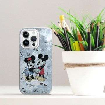 DeinDesign Handyhülle Disney Mickey & Minnie Mouse Vintage Mickey&Minnie In Love, Apple iPhone 14 Pro Silikon Hülle Bumper Case Handy Schutzhülle