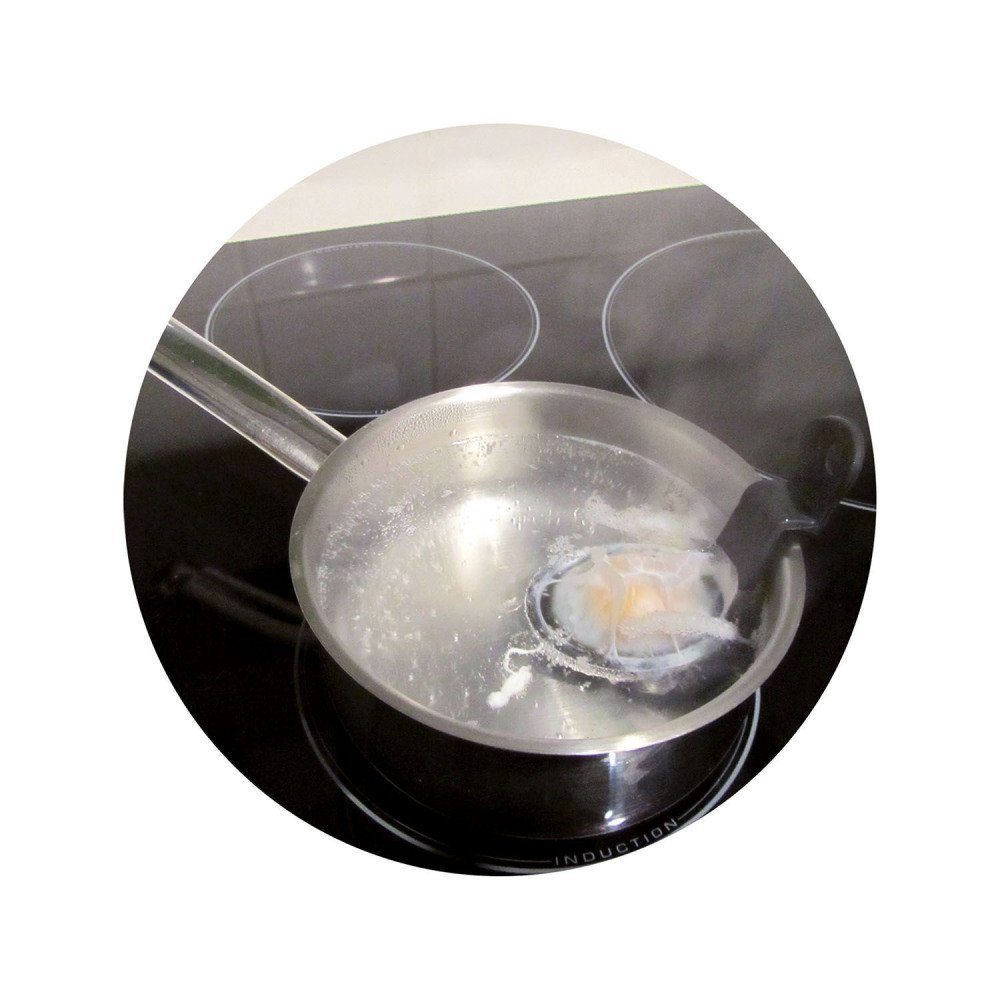 CONCEPT spülmaschinengeeignet mit weiß Pochierförmchen Set COOK Topfhalter Eierkocher (2-tlg), Eier-Pochierer,