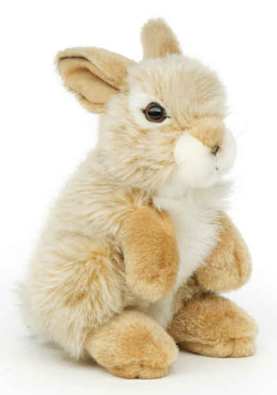 Uni-Toys Kuscheltier Hase, stehend - versch. Farben - 18 cm - Plüsch-Kaninchen - Plüschtier, zu 100 % recyceltes Füllmaterial