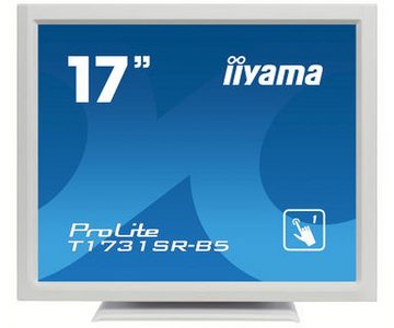 Iiyama 43.2cm (17) T1731SR-W5 5:4 HDMI+DP+USB wh.Spk TFT-Monitor (1280 x 1024 px, 5 ms Reaktionszeit, Touchscreen)