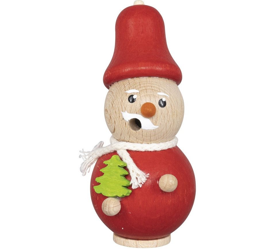 SAICO Original Räucherhaus Mini-Räucherfigur Deko Holz Weihnachtsmann 8 cm