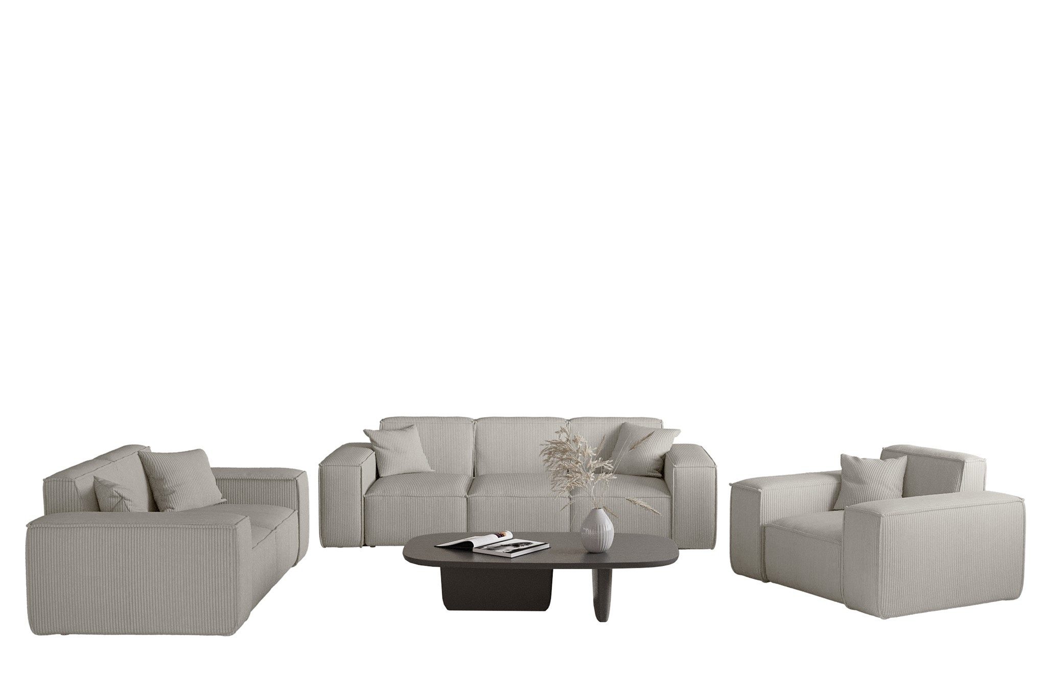 Fun Möbel Polstergarnitur Sofaset Designersofa CELES günstig online kaufen