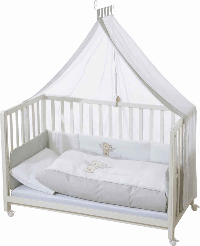roba® Babybett Room bed - Dekor Heartbreaker, als Beistell-, Kinder- und Juniorbett verwendbar