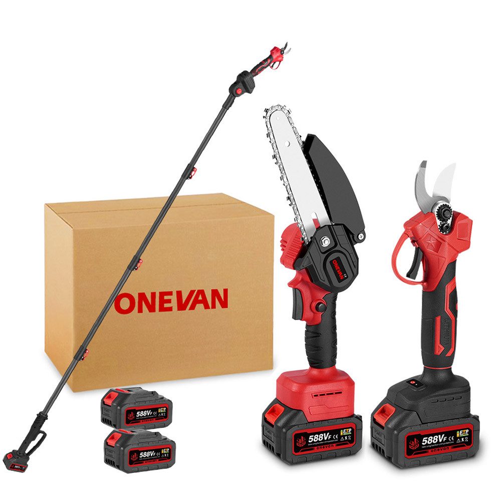 ONEVAN Akku-Hochentaster 3-in-1 Akku-Astschere – Bürstenlose Elektrische Ga günstig online kaufen
