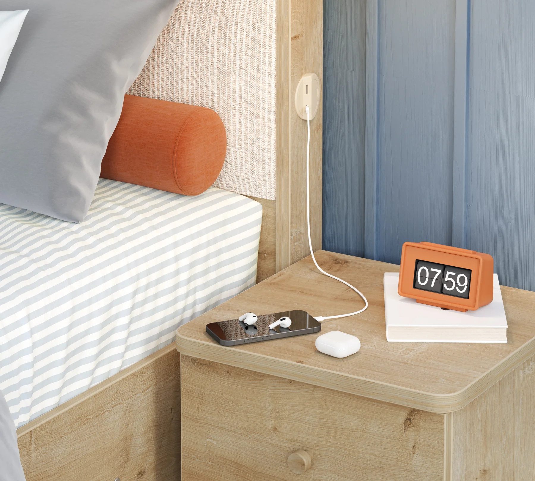 Möbel-Zeit Bett MOCHA mit Bettkasten, 2 Größen