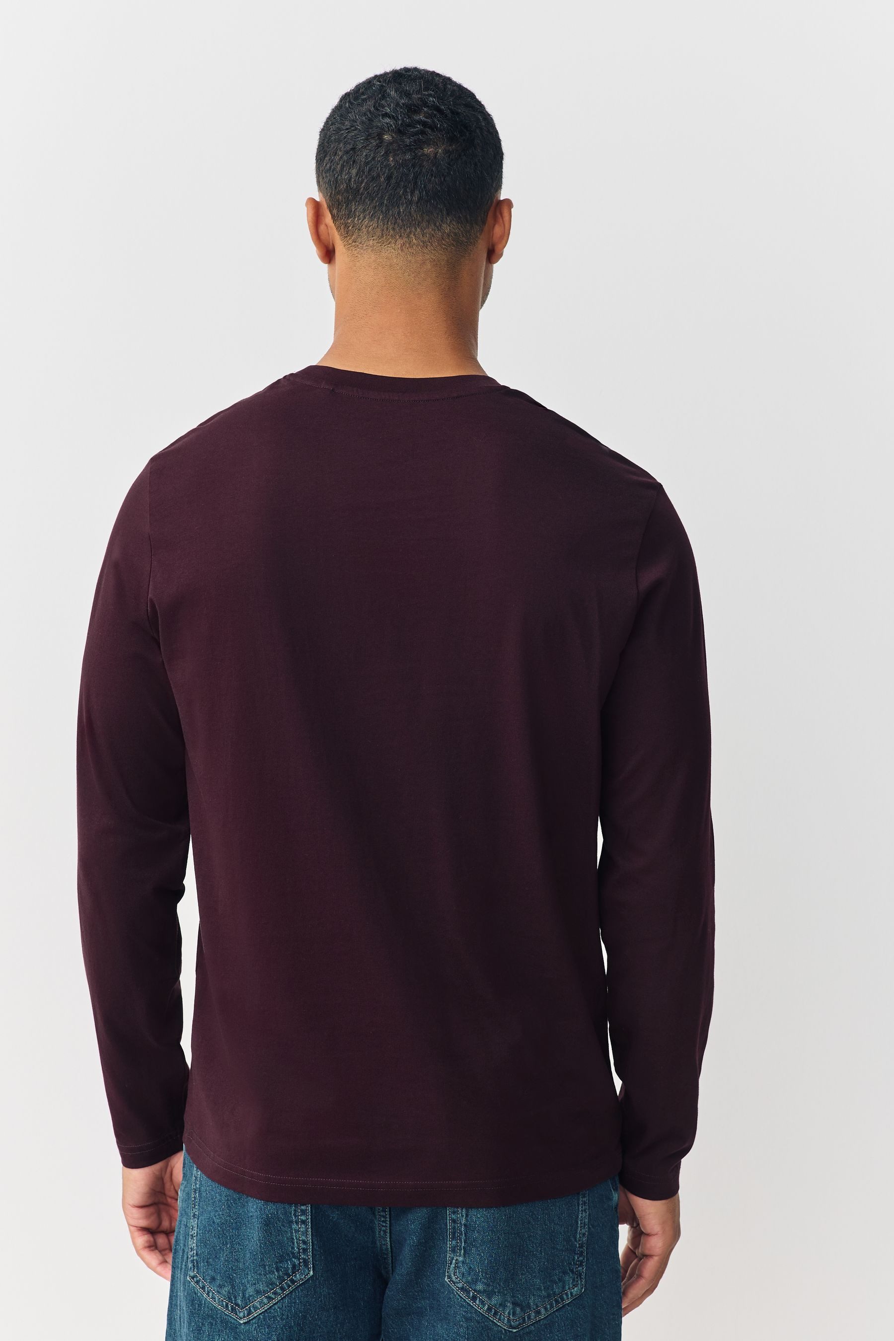 Next Langarmshirt Rundhalsshirt – Regular Fit günstig online kaufen