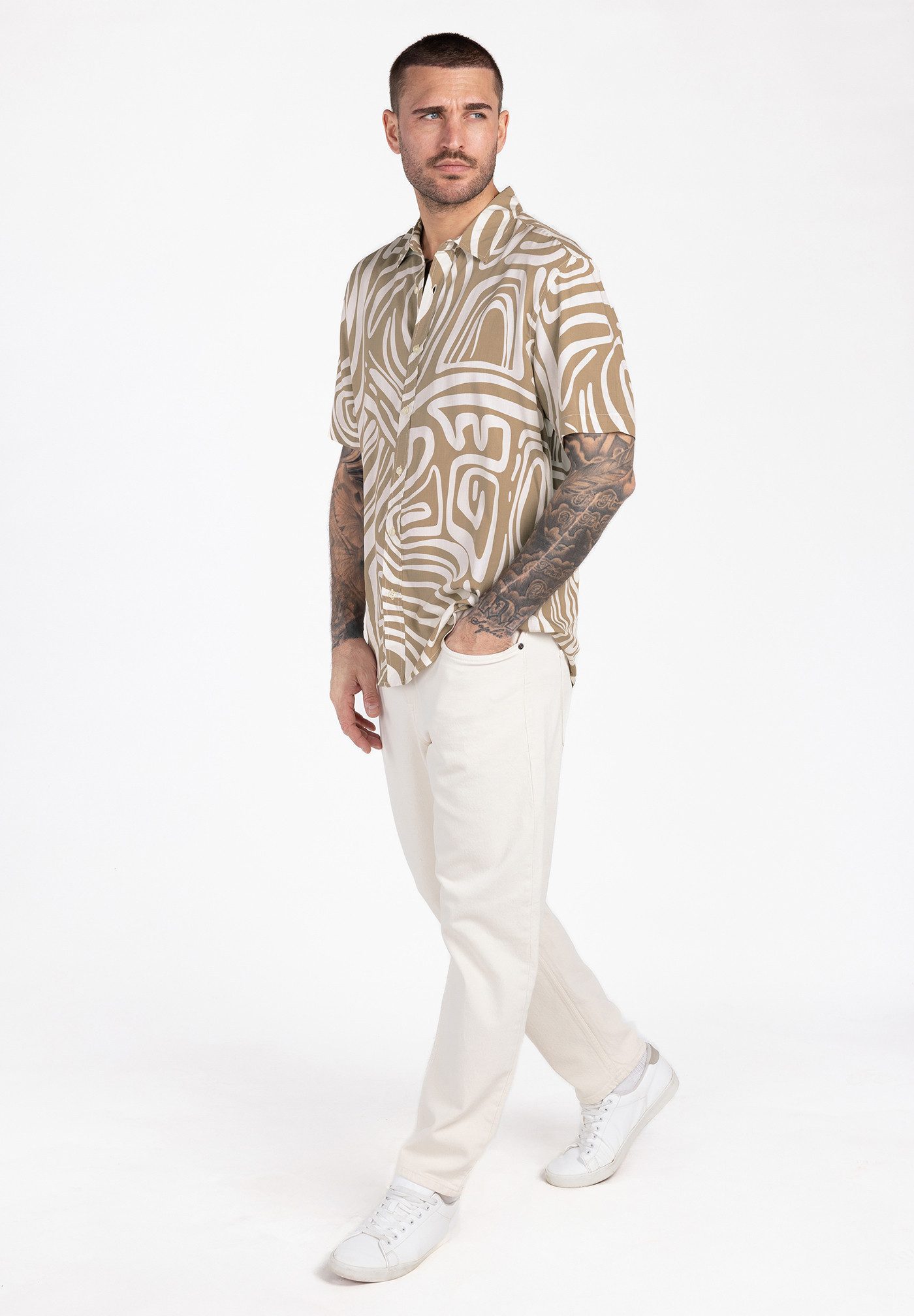 Key Largo Kurzarmhemd MSH KLSUNGLASSES 1/2 allover printed (1-tlg)