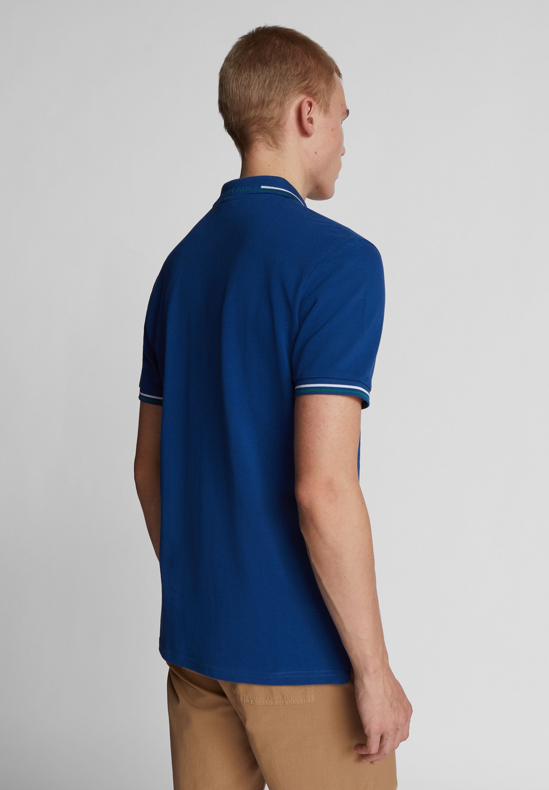 Polo MEERESBLAU Sails Poloshirt North Kontrastbesatz mit