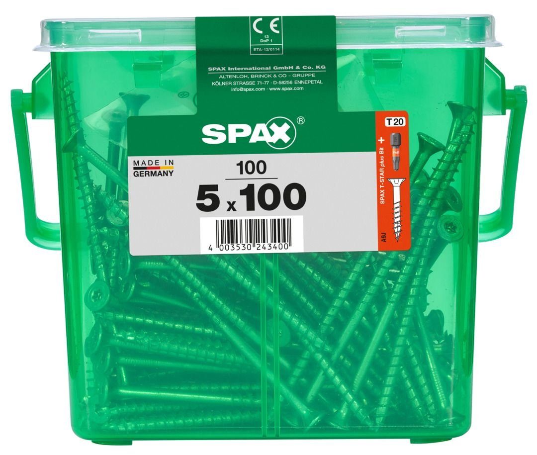 100 20 Spax - TX SPAX 100 x Holzbauschraube Universalschrauben mm 5.0