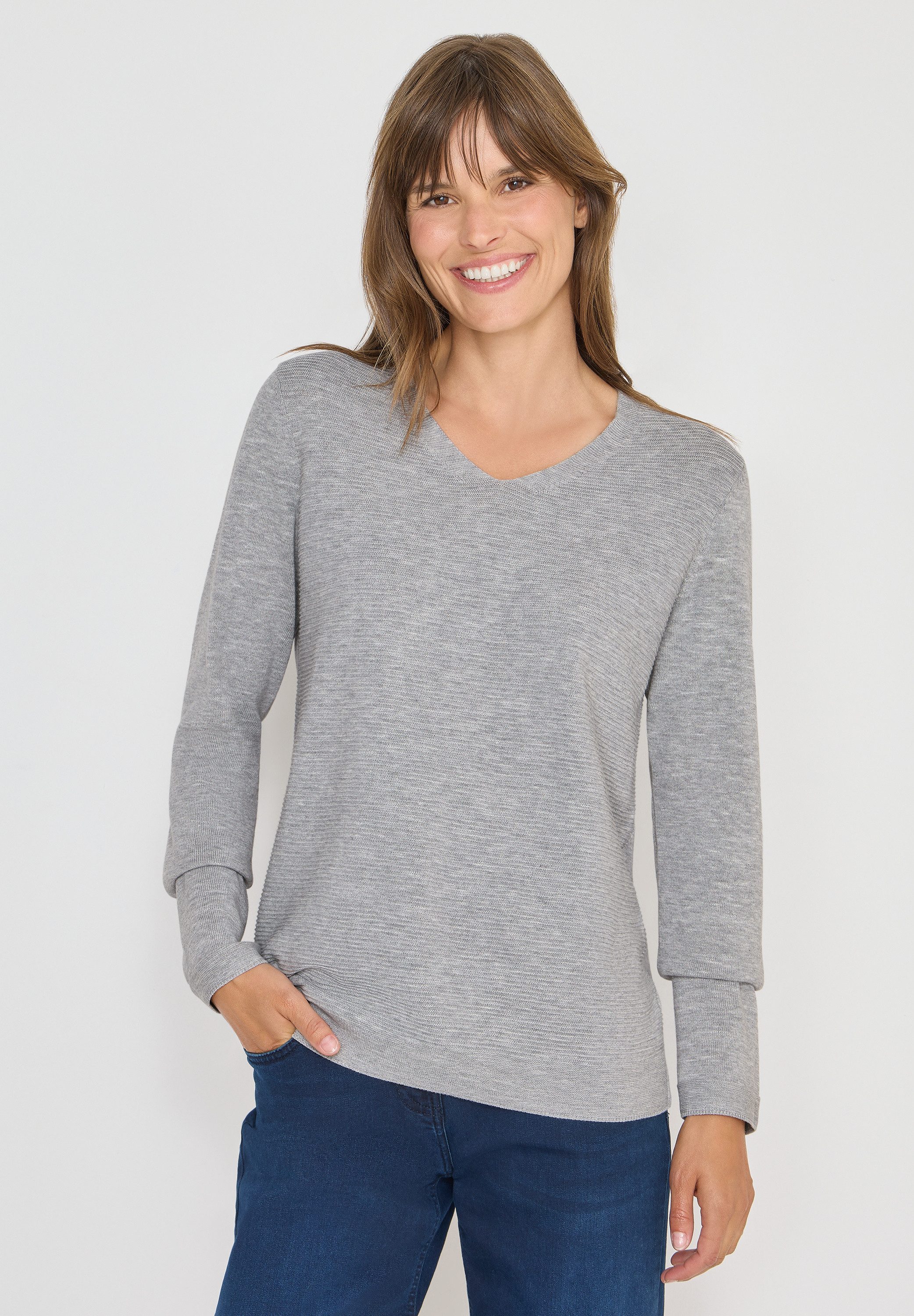CECIL Strickpullover im Melange Look günstig online kaufen