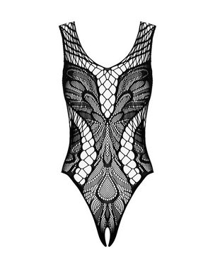 Obsessive Body Body in schwarz aus Netz rückenfrei transparent