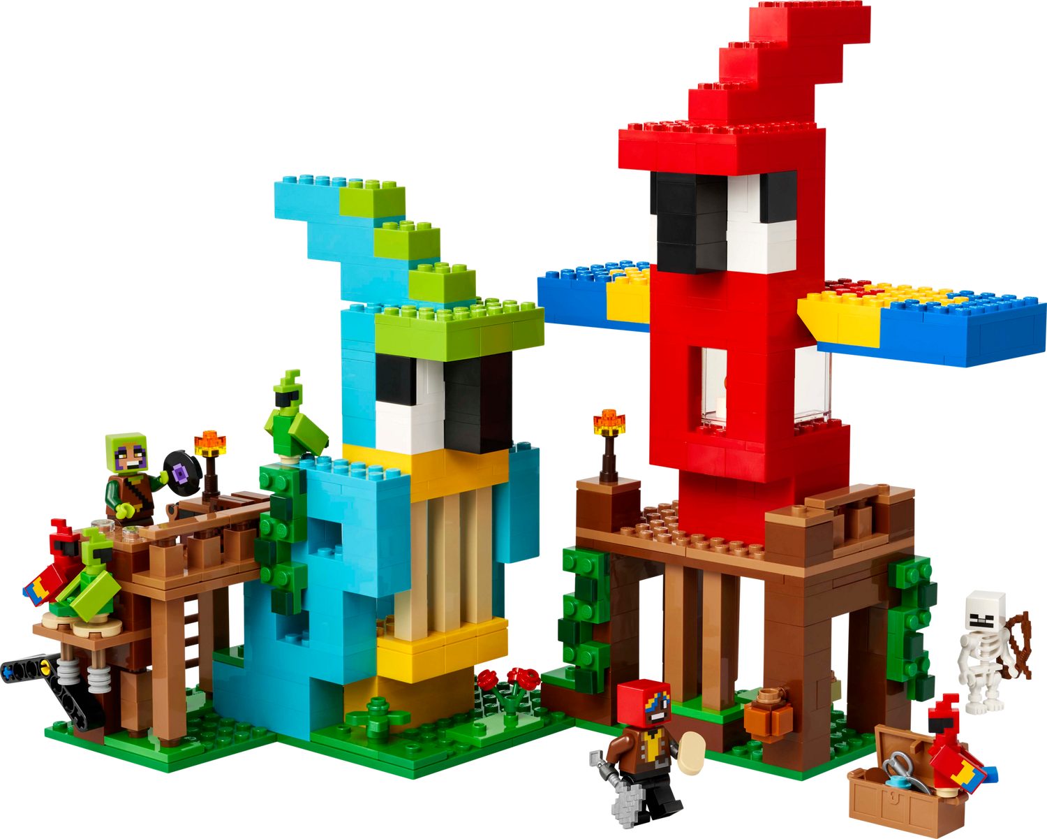 Minecraft 21282 Die Papageienhäuser Spielbausteine