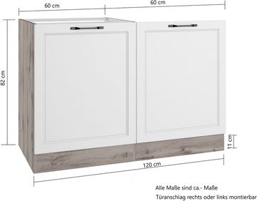 KOCHSTATION Spülenschrank KS-Lana Breite 120 cm